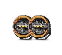 phare moto 7 pouces Feux de conduite LED haute puissance ronds de 9 pouces avec lumière de travail auxiliaire LED DRL Halo ambre pour camion automobile tout-terrain 12V 24V(2PC 9inch Light)