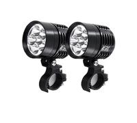 Phare Moto Feux Lot De 2 Phares LED Universels L6X pour Moto 8000 LM Étanches Clignotants Antibrouillards Ampoules Lumineuses 12 V Moto Phare(Only L6X)