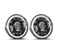 Phare Moto LED Feu De Jour Rond De 5,75 Pouces 1500 W Haute Puissance 250000 LM Haute Luminosité 6000 K Blanc DRL Phares Avant Assemblage Moto(2 pcs)
