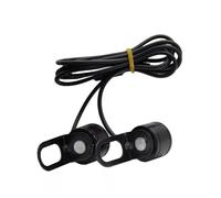 Phare Moto LED Lot De 2 Feux LED Œil d'aigle pour Moto 12 V Projecteur Puissant Lampe Route Stroboscope Feu Stop Recul Moto Phare Projecteur(Yellow)