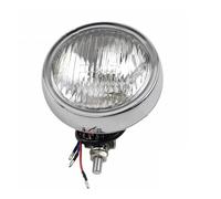 Phare Moto LED Phare Avant Moto en Aluminium À Lentille Ambre Vintage 4,5 Pouces pour Café pour Racer pour Choppers pour Bobber pour XS650(Chrome Clear Lens)