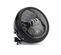 Phare Moto LED Phare LED Moto 7,5 Pouces DRL Blanc Angel Eyes pour Café pour Racer pour Bobber Phare De Moto À LED 7,5 Pouces(Style 5)