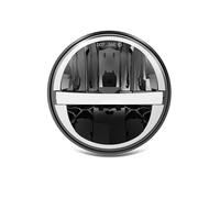 Phare Moto LED Phare LED Rond De 5,75 Pouces pour Moto 5-3/4 Pouces Moto Light avec DRL Blanc/Ambre + Halo De Bienvenue Dégradé Démarrage(M004)