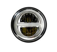 Phare Moto LED Phare Moto 5,75 Pouces Phare Moto 5 3/4 Pouces DRL pour Dyna pour Iron 883 pour Street pour Bob FXDB VRSVD VRSCDX XG Lampe Moto Ronde(90w Sliver)