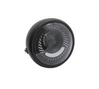 Phare Moto LED Phare Moto Universel pour Café pour Racer pour Bobber 6,5 Pouces DRL Angel Eyes H4 LED Phare Spirale Blanc Support Montage Latéral Pièces(Headlamp and Bracket)