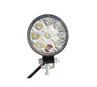 Phare Moto Mini Phare De Travail LED Rond Pour Voiture, 9 Lumières, 27W, Éclairage Auxiliaire, Phare Modifié, Projecteur D'ingénierie LED Phares