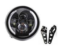 Phare moto Phare avant 7,5 pouces Led Moto Lampe frontale pour Cafe Racer Bobber Chopper