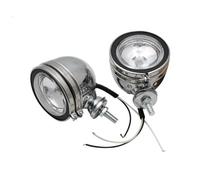 Phare Moto Phare Avant Chromé Moto Patrouille Vintage Feu Antibrouillard Gauche/Droite Accessoire pour Moto Phare LED Moto