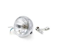 Phare Moto Phare Avant De Moto Vintage Pour Sportster, Chopper, Bobber, Rétro, pour Royal pour Enfield Scrambler LED Phares(D-Bracket)