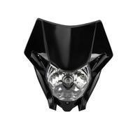 Phare Moto Phare Avant Halogène pour Motocross Plaque D'immatriculation pour CRF150L 150R 150F 230L 250L 250X 250M 300 450L 450X 450RL Phares(Le Noir)
