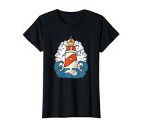 Phare Ocean Wave T-Shirt Graphique avec Valeur