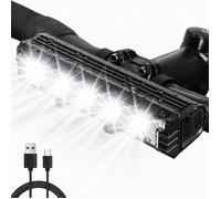 Phare pour vélo électrique, éclairage à 5 LED et 2800 lumens, rechargeable par USB avec batterie haute capacité de 6400 mAh