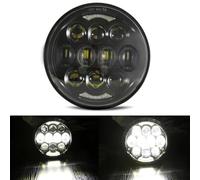 Phare Pour Victory Pour Gunner Pour Vegas 8 Pour Ball Pour Octane Pour Highball Phare Moto À LED Universel 5 3/4 Pouces 5,75 Pouces H4 Moto Phare Avant. Phares Avant Assemblage(1PCS headlight Black D)