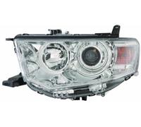 Phare Principal 214-1197R-LD-EM ABAKUS Pour Mitsubishi, Chrome, Jaune, H11/HB3