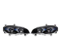 Phare principal Compatible Avec X5 E70 2011 2012 2013 DRL Ensemble De Feux De Conduite Avant Clignotants Faisceau De Route Angel Eye Projecteur Lentille Phare(Left hand drive)