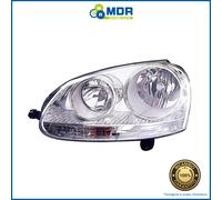Phare Avant pour Volkswagen Golf V 2003-2008 Parabole Chrome Gauche