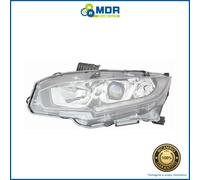 Phare Projecteur Avant Gauche LED Parabole Noire - SX - Honda Civic 2017