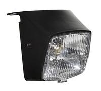 PHARE-PROJECTEUR CYCLO ADAPTABLE PEUGEOT 103 MVL, VOGUE NOIR AVEC AMPOULE 12V