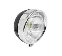 phare-projecteur cyclo compatible avec peugeot 103-mbk 51 rond diam 130mm noir (ampoule ba15s) -selection p2r-