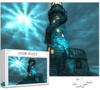Phare Puzzle 1314 Pièces Adultes, DIY Puzzle Paysage Couleur Puzzles, Jigsaw Jeu éducatif effrayant, Ddifficile pour Adultes avec Emballage Cadeau for Decoration Chambre Murale, Cadeau Homme, Model489