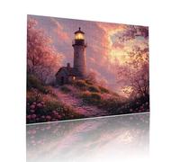 Phare Puzzle Adulte 1500 pièces Educa Puzzles Classiques Impossible Coucher Soleil Je m'emmerdais Qualité Supérieure Mystery Challenge, Toy avec Inclure Colle, pour Adultes et Enfants 57x87cm t-75