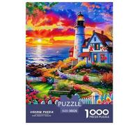 Phare, Puzzle De 1000 Pièces, Défi Enrichissant pour L’Esprit, Parfait comme Cadeau Personnel, À Partir De 8 Ans, 38x26cm/1000pcs