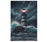 Phare - Puzzle en Bois Adulte 1000 P - Challenge Puzzles - Adultes Et Enfants À Partir De 12 Ans （78×53cm）