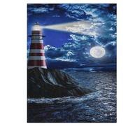 Phare Puzzles De 500 Pièces pour Adultes Et Enfants Puzzle Impossible Jouets en Bois Jeu Stimulant 55×41cm