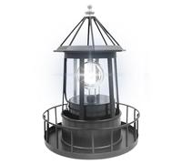 Phare Solaire Extérieur - Étanche À 360°, Balise LED Rotative, Lampe Décorative De Paysage De Pelouse, Lampe Solaire Élégante Pour Cour | Utiliser Pour Le Jardin, La Terrasse, Le Chemin, La Pelouse, L