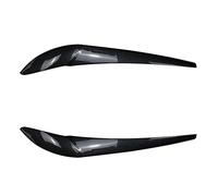 phare sourcil de Pour BMW X3 F25 X4 F26 18i 18d 20i 20d 25i 30i 30d Tuning 2014-2018 2 pièces ABS brillant phare paupières sourcils Kit carrosserie autocollant paupière de sourcil de Phare Avant (Col