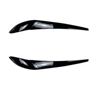 phare sourcil de Pour BMW X3 F25 X4 F26 18i 18d 20i 20d 25i 30i 30d Tuning 2014-2018 2 pièces ABS brillant phare paupières sourcils Kit carrosserie autocollant paupière de sourcil de Phare Avant (Col