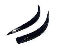 Phare Sourcil pour BMW série 5 E60 E61 520i 525i 530i 540i 545i 550i M5 2003-2008 2009 2010 Autocollants ABS Phare de Voiture Sourcils paupières Voiture Phare Sourcil(Gloss Black)