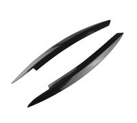 Phare Sourcil pour VW pour Golf 6 VI pour MK6 pour GTI pour GTR pour GTD 2008-2013 Phares Voiture Sourcils Paupières Autocollants Revêtement D'habillage sourcil de Phare Avant(Carbon Fiber Black)