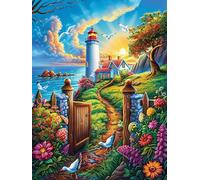 Phare sur Un Sentier côtier Puzzle 300 Pièces pour Adultes Vision Unique Educa Jeu De Réflexion Divertissement Créatif Cadeau Famille 300 PCS