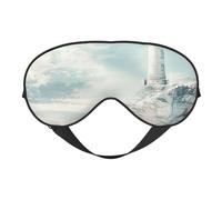 Phare Toile de fond Imprimé Masque pour les Yeux Sommeil Léger Voyage Yoga Camping Outdoor Relaxation
