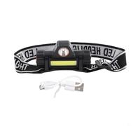 Phare USB Rechargeable pour Casque de Soudage, Bandeau Réglable et Base Inclinable, Double Modes d'éclairage avec Interrupteur Indépendant pour Utilisation