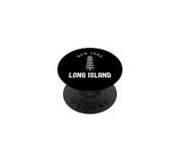 Phare Vintage de Long Island New York, LI, New York, États-Unis, 1640 PopSockets PopGrip Adhésif