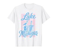 Phare Vintage du lac Michigan Mouette T-Shirt