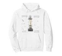 Phare Vintage Retro Blueprint Design Architecture Cadeau Sweat à Capuche