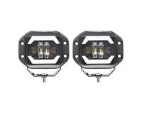 Phare Voiture 12V 24V Encastré LED Conduite Antibrouillard 5 "pouces LED Barre Lumineuse Travail Projecteur Salut/feux Croisement Hors Route 4X4 Atv(2 Piece)