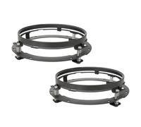 Phare Voiture 2x Voiture 7 Pouces Phare Led Salut/bas H4 Halo Angle Yeux DRL Phare Pour Chevy Pour Camaro 1967-1981(2Piece Black Bracket)