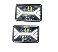 Phare Voiture Phares Voiture LED 5 Pouces 4x6 Pouces Phare Avec Faisceau Haut/bas Blanc DRL Clignotant Ambre Pour Kenworth Pour Peterbilt Pour Freightliner(2 Piece)