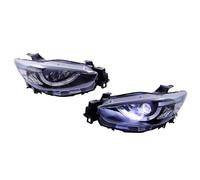 Phare Voiture pour Mazda pour CX-5 2013-2016 Ensemble Phares Modifiés À Double Lentille Lumière du Jour À pour LED(Replacement Halogen)