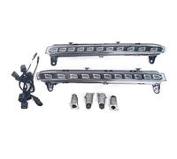 Phare Voiture Pour Q7 2007 2008 2009 22 LED Feu Diurne Statique IP67 Étanche DRL Antibrouillard Avec Clignotant Jaune(1 Left and 1 Right)