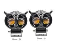 Phares Additionnels pour Moto | Projecteur LED Voiture Haute Luminosité,Feux Additionnels pour Voiture Camion Quad Tracteur Véhicule Aventure Nuit Moto Route Tourisme Ville