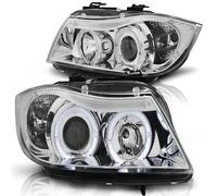 Phares Angel Eyes BMW Série 3 E90 E91 05-08 Chrom Tuning Tec