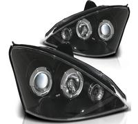 Phares Angel Eyes Tuning Tec Pour Ford Focus MK1 Facelift 01-04 Noir