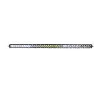 Phares Antibrouillard Barre Lumineuse LED 3D Mince 250 W 50 Pouces Simple Rangée pour Bateau 4x4 SUV Camion Câblage Gratuit Stroboscope Blanc 12 V/24 V Feu Antibrouillard(White with Blue)