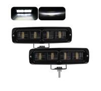 Phares Antibrouillard Barre Lumineuse LED 60 W 6D 6 Pouces Projecteur Tout-Terrain 4x4 Lentille Ultra HD 12 V 24 V pour Jeep Moto VTT Camion Feu Circulation Lampe Travail Feu Antibrouillard(2 Pieces)