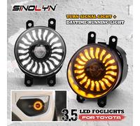 Phares antibrouillard LED pour Toyota CorTrust/ Yadditif/Camry/Rav 4/Highlander/KIT 3.5 107/Lexus, phares antibrouillard de voiture, lentille de budgétaire, 108 pouces